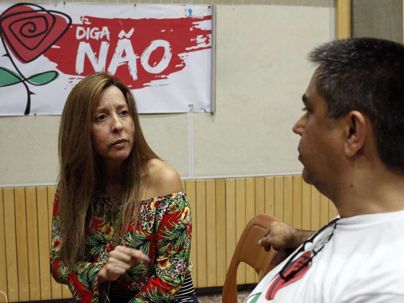 Debate sobre Saúde Caixa com Plínio Pavão (membro do GT Saúde Caixa) no Centro de Formação dos Bancários do ABC. Rua Xavier de Toledo, 268 - Centro de Santo André/SP. Brasil_26_09_2017. Fotos Dino Santos.