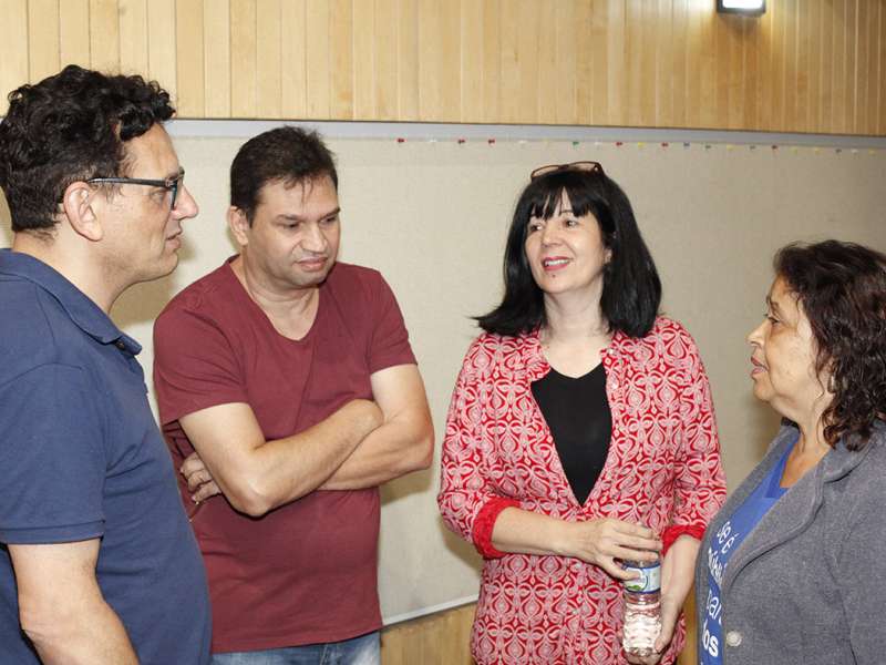 Debate sobre Saúde Caixa com Plínio Pavão (membro do GT Saúde Caixa) no Centro de Formação dos Bancários do ABC. Rua Xavier de Toledo, 268 - Centro de Santo André/SP. Brasil_26_09_2017. Fotos Dino Santos.