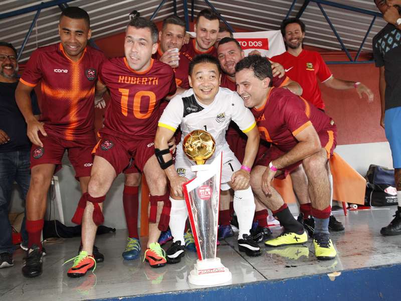 Final do campeonato de Futebol Society dos Bancários do ABC realizado no Top Spin & Big Ball. Avenida  Piraporinha, 414 - Planalto - São Bernardo/SP. Brasi_28_10_2017. Fotos Dino Santos.