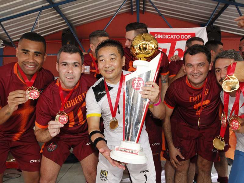 Final do campeonato de Futebol Society dos Bancários do ABC realizado no Top Spin & Big Ball. Avenida  Piraporinha, 414 - Planalto - São Bernardo/SP. Brasi_28_10_2017. Fotos Dino Santos.