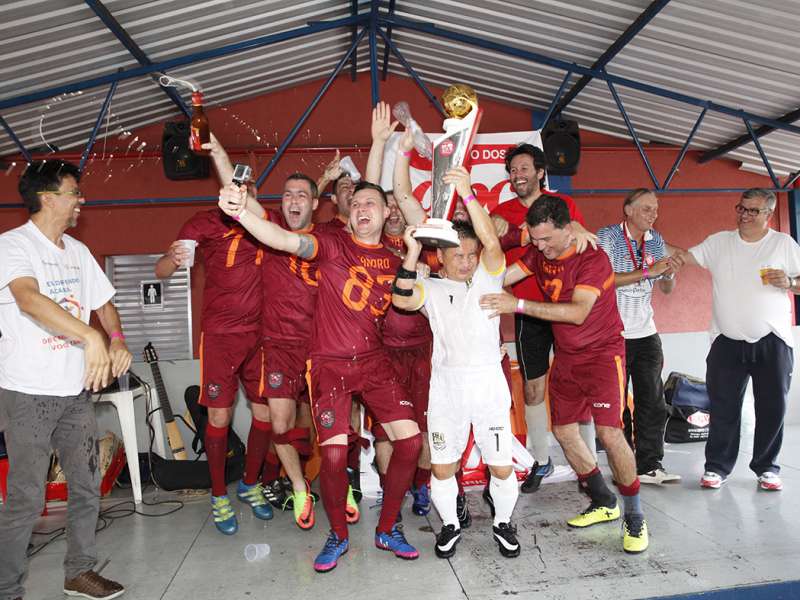 Final do campeonato de Futebol Society dos Bancários do ABC realizado no Top Spin & Big Ball. Avenida  Piraporinha, 414 - Planalto - São Bernardo/SP. Brasi_28_10_2017. Fotos Dino Santos.