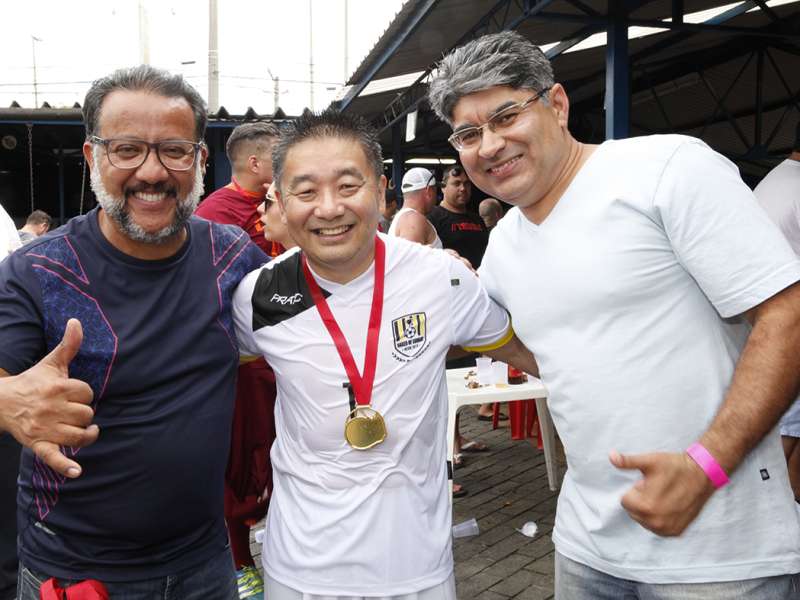Final do campeonato de Futebol Society dos Bancários do ABC realizado no Top Spin & Big Ball. Avenida  Piraporinha, 414 - Planalto - São Bernardo/SP. Brasi_28_10_2017. Fotos Dino Santos.