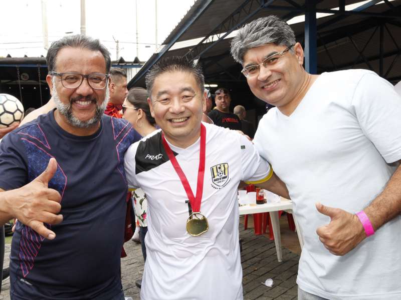 Final do campeonato de Futebol Society dos Bancários do ABC realizado no Top Spin & Big Ball. Avenida  Piraporinha, 414 - Planalto - São Bernardo/SP. Brasi_28_10_2017. Fotos Dino Santos.