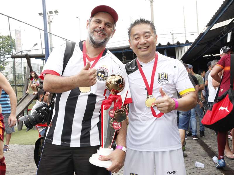 Final do campeonato de Futebol Society dos Bancários do ABC realizado no Top Spin & Big Ball. Avenida  Piraporinha, 414 - Planalto - São Bernardo/SP. Brasi_28_10_2017. Fotos Dino Santos.